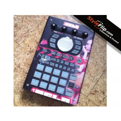 Roland SP-404 Black Red And Pink Custom Styleflip Skin