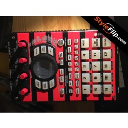 Roland SP-404 SX Custom Simple Red Black Stripes