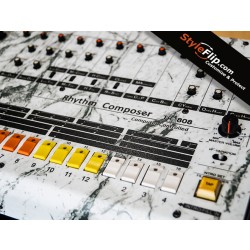 Roland TR-808 Custom White Marble Styleflip Skin