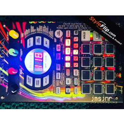 Roland SP 404 A Custom Skin Decal Psychedelic Swirl Styleflip