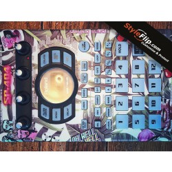Roland SP 404 SX A Custom Skin StyleFlip Abstract Design