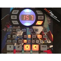 Roland SP-404 SX Custom Decal Skin StyleFlip Robots Colorful DJ Design