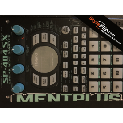 Roland SP 404 SX Custom Skin Black Clean Decal