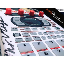 Roland SP-404 SX Custom Skin Styleflip Red White