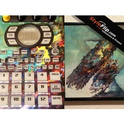 Roland SP 404 SX Psychedelic Custom Skin Styleflip