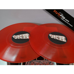 Serato Clear Control Vinyl Record Custom Skin DNR Red
