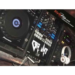 Serato Rane 62 Custom Styleflip Skin Black Blue