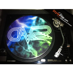 Slipmat Custom Lightning DJ DaveR Skin Decal