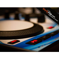 Stanton-SCS-4DJ Styleflip Custom White & Blue Skin Decal 04