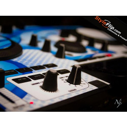 Stanton Styleflip Custom White Blue Skin Decal 06