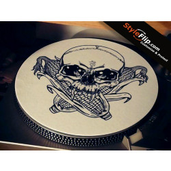 Styleflip Custom Black & White Skull Slipmat Corn