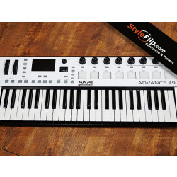 Styleflip All White Akai Advance 49 Custom Skin Decal