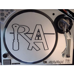 Technics 1200 & Slipmat Styleflip Custom Skin White RA
