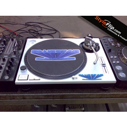 Technics 1200 Styleflip Custom Skin Decal Blue White
