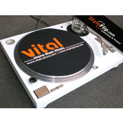 Technics SL 1200 MK2 MK5 M3D White Custom Skin Vital Slipmat