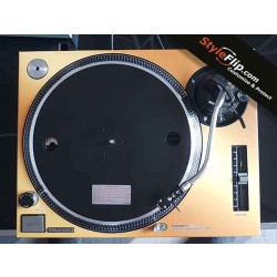 Technics SL 1210 Custom Skin StyleFlip Decal Gold DJ