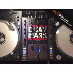 Traktor Kontrol Z2 Custom StyleFlip Skin DJ Jay Mark Red