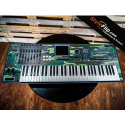 Yamaha Motif XS6 Green Camo Styleflip Skin Main Photo