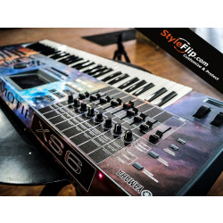 Yamaha Motif XS6 Galaxy Space Custom Keyboard Skin