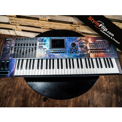 Yamaha Motif XS6 Galaxy Space Design Custom DJ Skin
