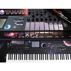 Yamaha Motif-XS7 Styleflip Custom Skin Decal Galaxy