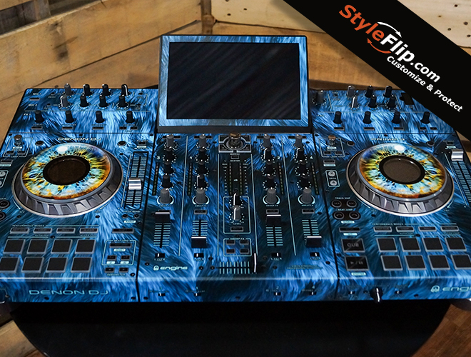 Denon Prime 4 custom skins, created online by StyleFlip.com