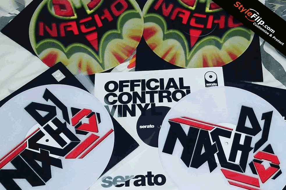 Custom Serato 12" Clear Control Vinyl Record Customizable Picture Disc